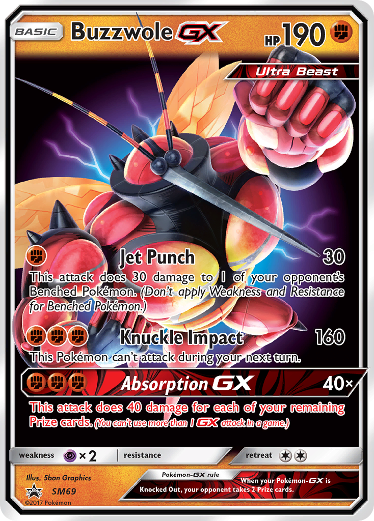 Buzzwole GX (SM69) [Sun & Moon: Black Star Promos] | Fandemonia Ltd
