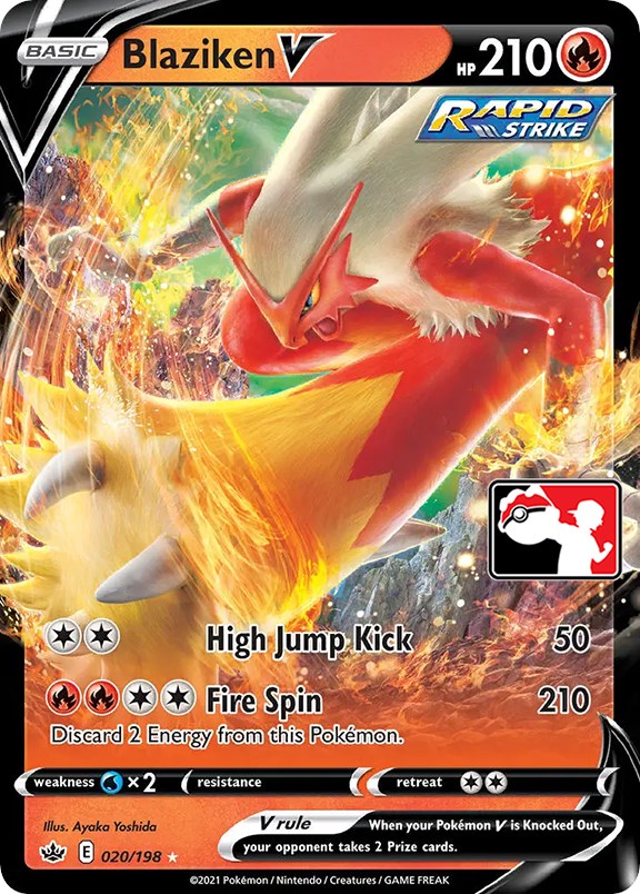 Blaziken V (020/198) [Prize Pack Series One] | Fandemonia Ltd