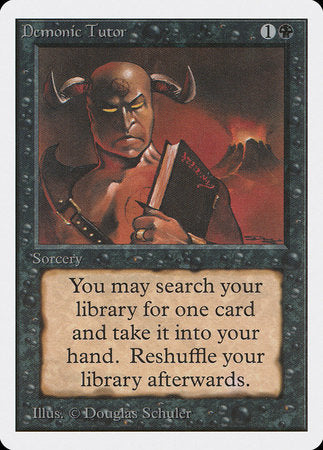 Demonic Tutor [Unlimited Edition] | Fandemonia Ltd