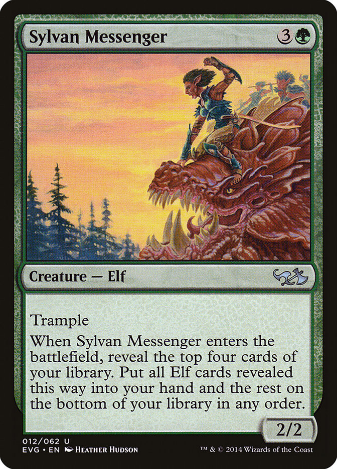 Sylvan Messenger (Elves vs. Goblins) [Duel Decks Anthology] | Fandemonia Ltd