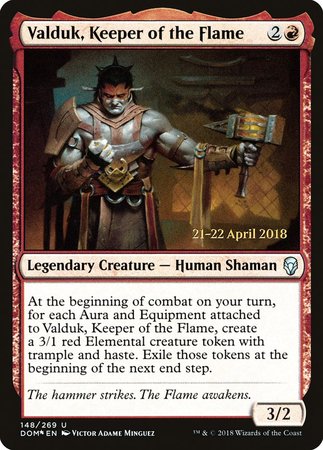 Valduk, Keeper of the Flame [Dominaria Promos] | Fandemonia Ltd