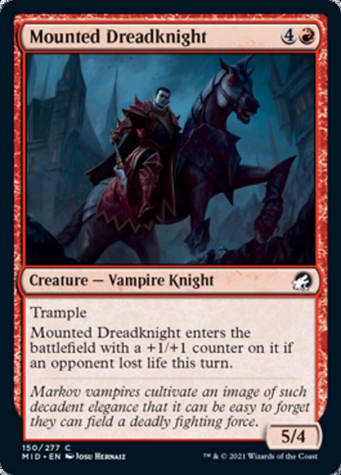 Mounted Dreadknight [Innistrad: Midnight Hunt] | Fandemonia Ltd