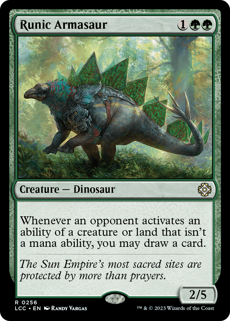 Runic Armasaur [The Lost Caverns of Ixalan Commander] | Fandemonia Ltd