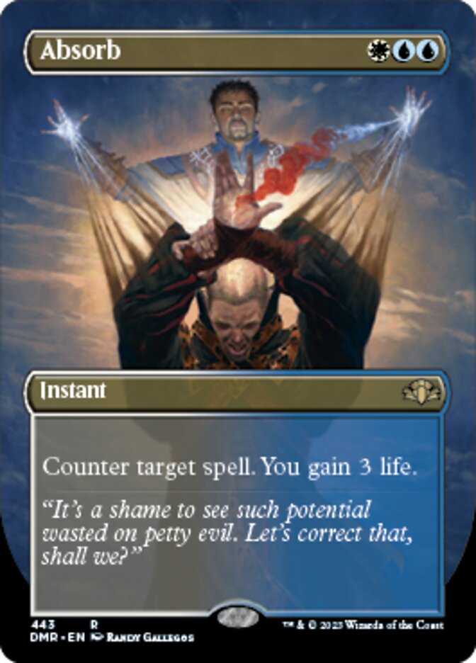 Absorb (Borderless Alternate Art) [Dominaria Remastered] | Fandemonia Ltd