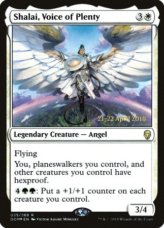 Shalai, Voice of Plenty [Dominaria Promos] | Fandemonia Ltd