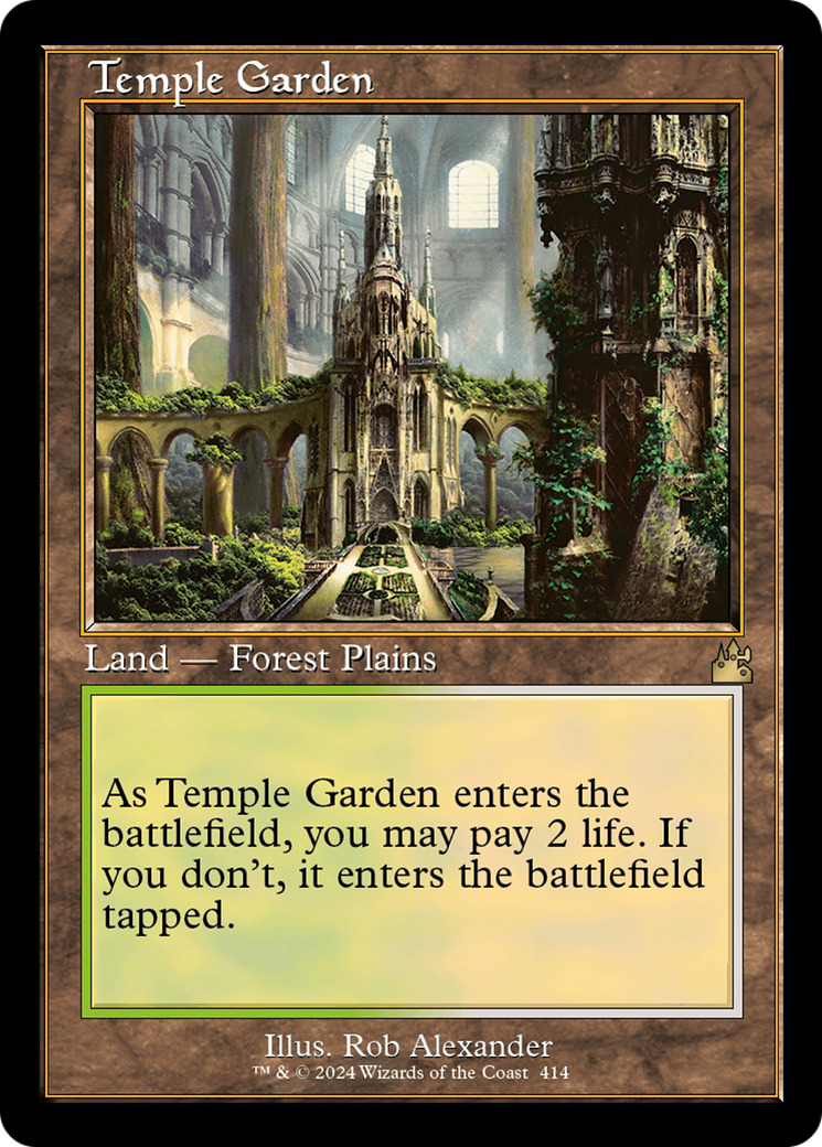 Temple Garden (Retro) [Ravnica Remastered] | Fandemonia Ltd