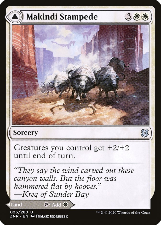 Makindi Stampede // Makindi Mesas [Zendikar Rising] | Fandemonia Ltd