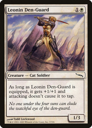 Leonin Den-Guard [Mirrodin] | Fandemonia Ltd