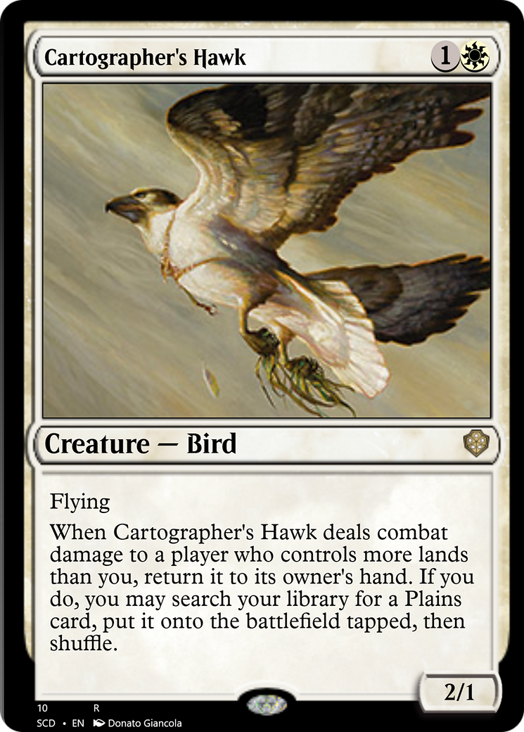 Cartographer's Hawk [Starter Commander Decks] | Fandemonia Ltd