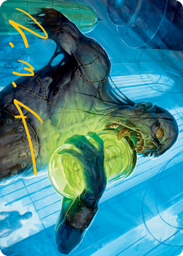 Larder Zombie Art Card (Gold-Stamped Signature) [Innistrad: Midnight Hunt Art Series] | Fandemonia Ltd