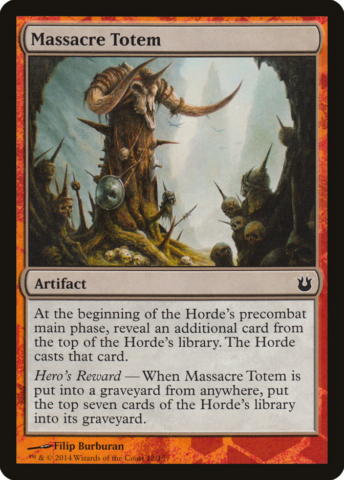 Massacre Totem [Hero's Path Promos] | Fandemonia Ltd