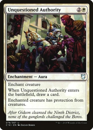 Unquestioned Authority [Commander 2018] | Fandemonia Ltd