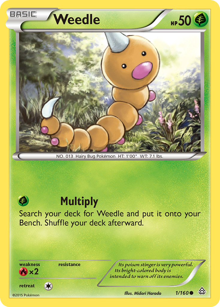 Weedle (1/160) [XY: Primal Clash] | Fandemonia Ltd