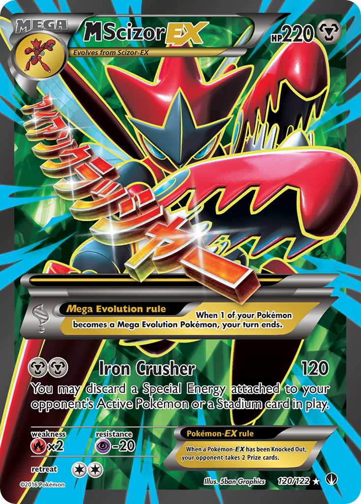 M Scizor EX (120/122) [XY: BREAKpoint] | Fandemonia Ltd