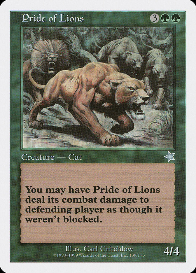 Pride of Lions [Starter 1999] | Fandemonia Ltd