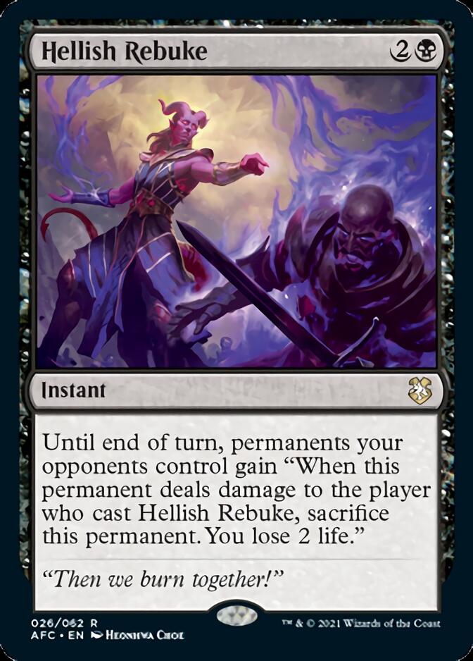 Hellish Rebuke [Dungeons & Dragons: Adventures in the Forgotten Realms Commander] | Fandemonia Ltd