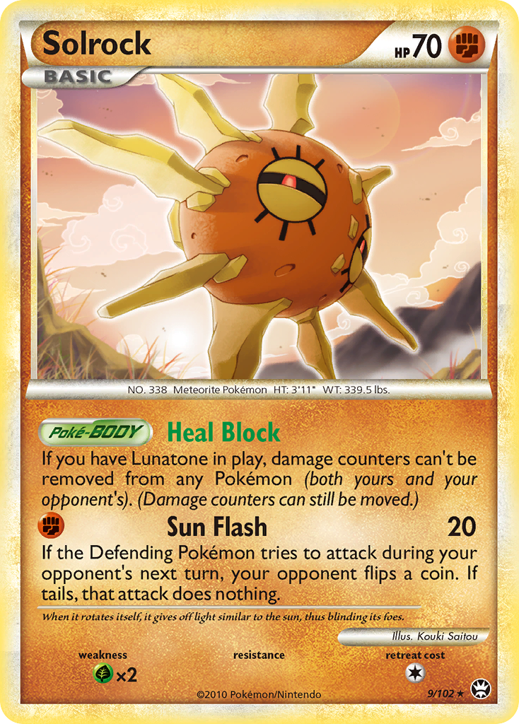 Solrock (9/102) [HeartGold & SoulSilver: Triumphant] | Fandemonia Ltd