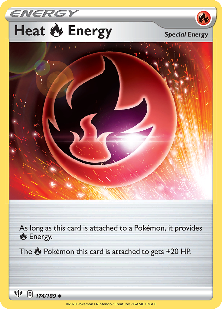 Heat Fire Energy (174/189) [Sword & Shield: Darkness Ablaze] | Fandemonia Ltd