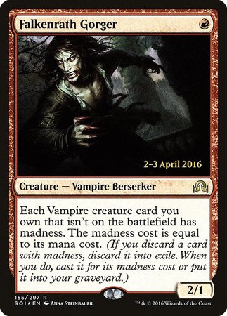 Falkenrath Gorger [Shadows over Innistrad Promos] | Fandemonia Ltd
