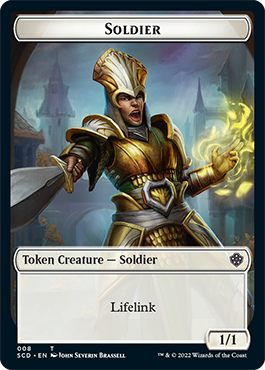 Elf Warrior // Soldier Double-Sided Token [Starter Commander Decks] | Fandemonia Ltd