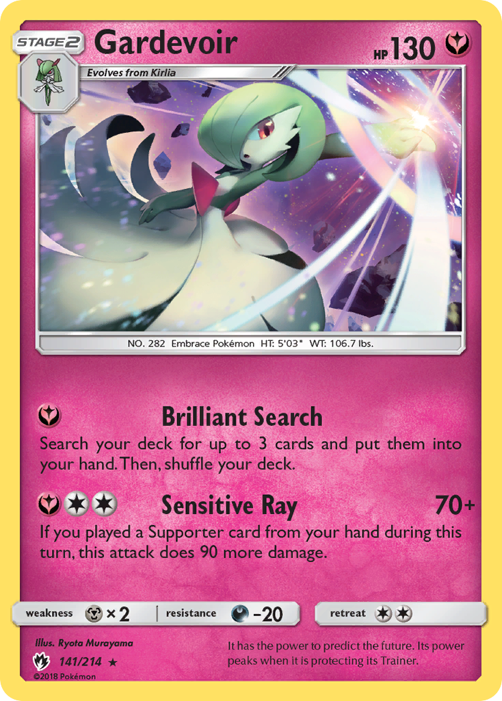 Gardevoir (141/214) [Sun & Moon: Lost Thunder] | Fandemonia Ltd