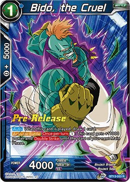 Bido, the Cruel (BT13-053) [Supreme Rivalry Prerelease Promos] | Fandemonia Ltd