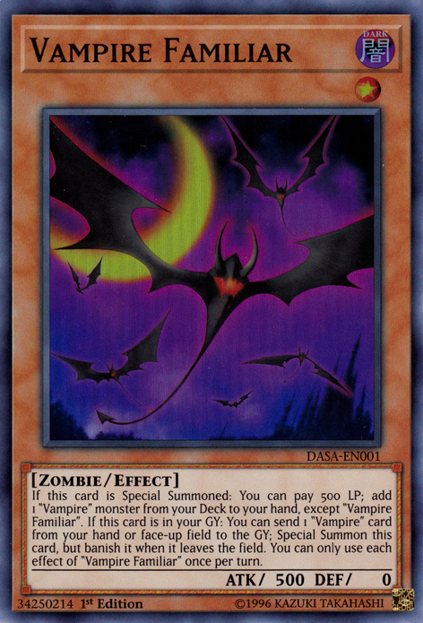 Vampire Familiar [DASA-EN001] Super Rare | Fandemonia Ltd