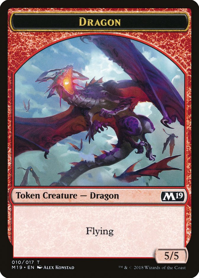 Dragon (010/017) [Core Set 2019 Tokens] | Fandemonia Ltd