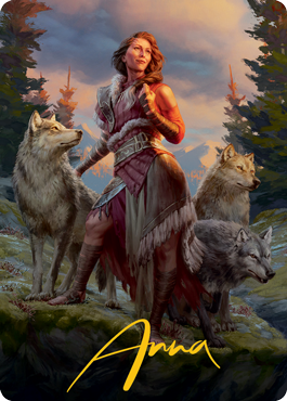Arlinn, the Pack's Hope 1 Art Card (Gold-Stamped Signature) [Innistrad: Midnight Hunt Art Series] | Fandemonia Ltd