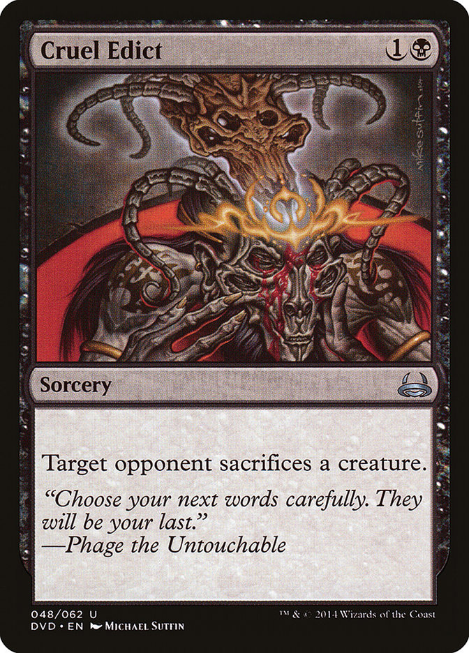 Cruel Edict (Divine vs. Demonic) [Duel Decks Anthology] | Fandemonia Ltd