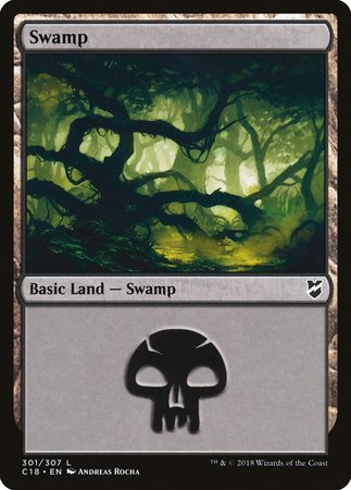 Swamp (301) [Commander 2018] | Fandemonia Ltd