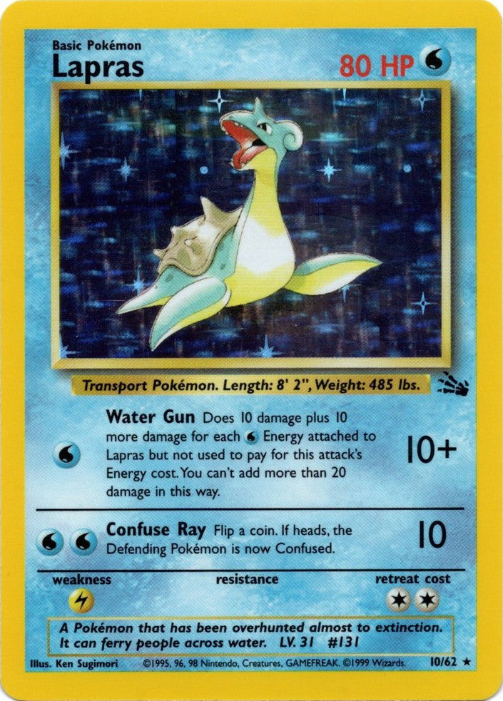 Lapras (10/62) [Fossil Unlimited] | Fandemonia Ltd