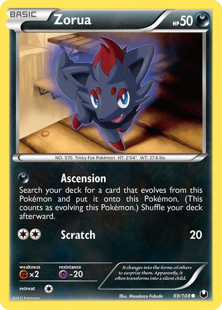 Zorua (69/108) [Black & White: Dark Explorers] | Fandemonia Ltd