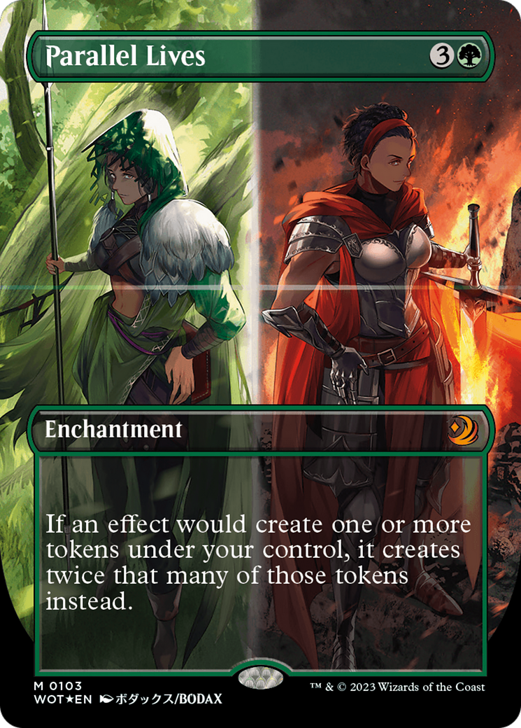 Parallel Lives (Anime Borderless) (Confetti Foil) [Wilds of Eldraine: Enchanting Tales] | Fandemonia Ltd