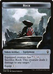 Rock // Salamander Warrior Token [Commander Legends Tokens] | Fandemonia Ltd