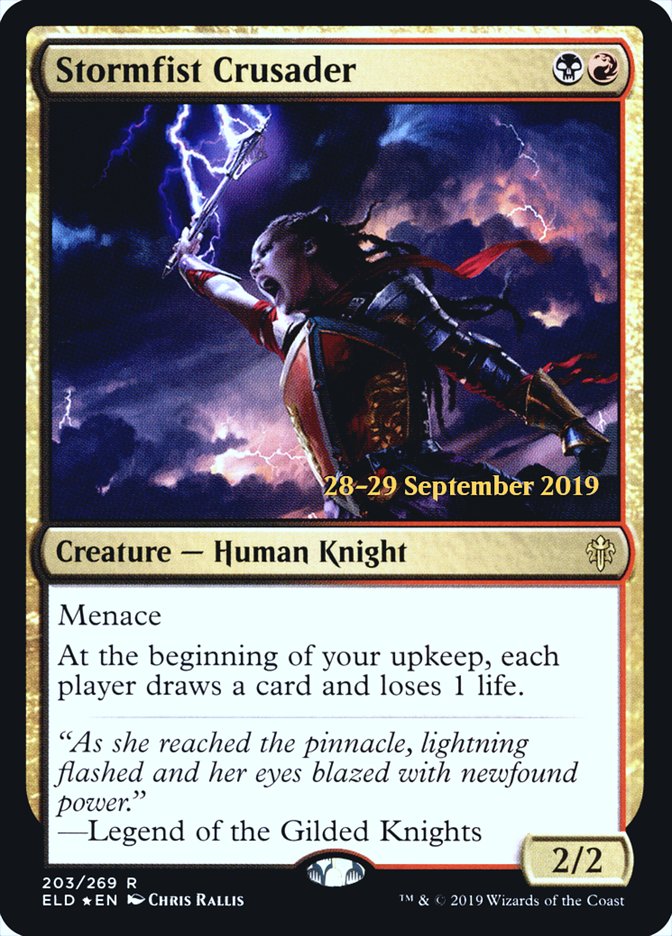 Stormfist Crusader  [Throne of Eldraine Prerelease Promos] | Fandemonia Ltd