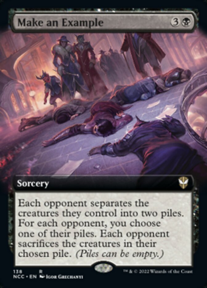 Make an Example (Extended Art) [Streets of New Capenna Commander] | Fandemonia Ltd