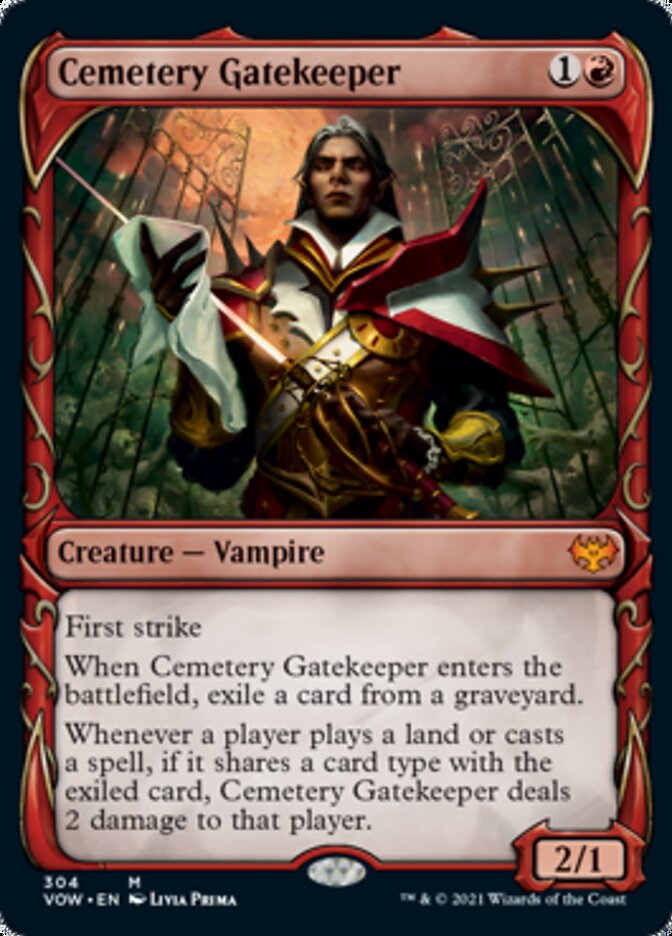 Cemetery Gatekeeper (Showcase Fang Frame) [Innistrad: Crimson Vow] | Fandemonia Ltd