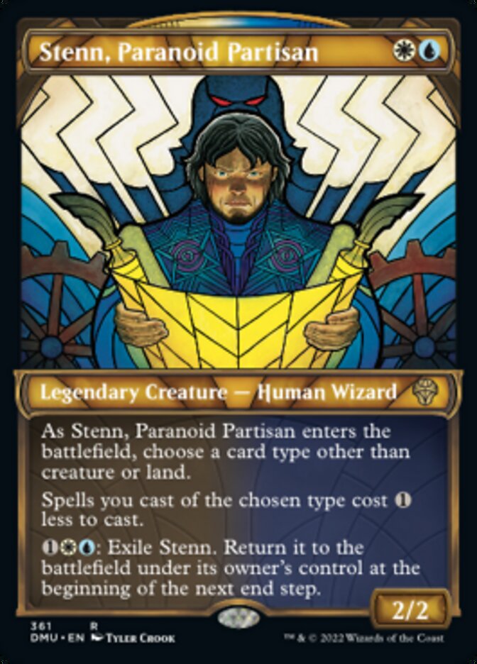 Stenn, Paranoid Partisan (Showcase Textured) [Dominaria United] | Fandemonia Ltd