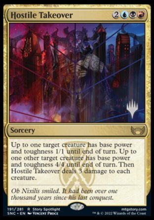 Hostile Takeover (Promo Pack) [Streets of New Capenna Promos] | Fandemonia Ltd