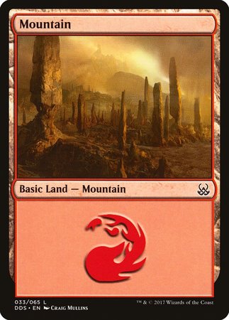 Mountain (33) [Duel Decks: Mind vs. Might] | Fandemonia Ltd