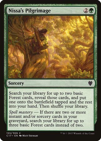 Nissa's Pilgrimage [Commander 2017] | Fandemonia Ltd