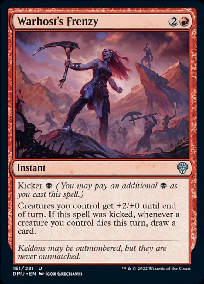 Warhost's Frenzy [Dominaria United] | Fandemonia Ltd