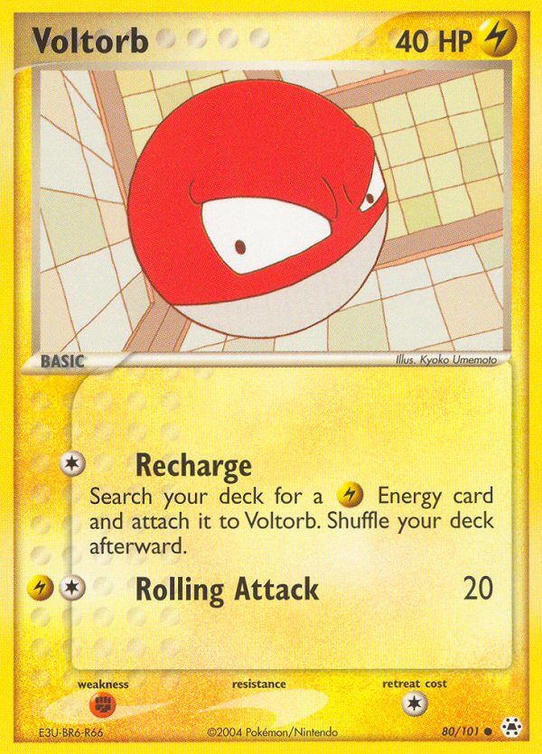 Voltorb (80/101) [EX: Hidden Legends] | Fandemonia Ltd