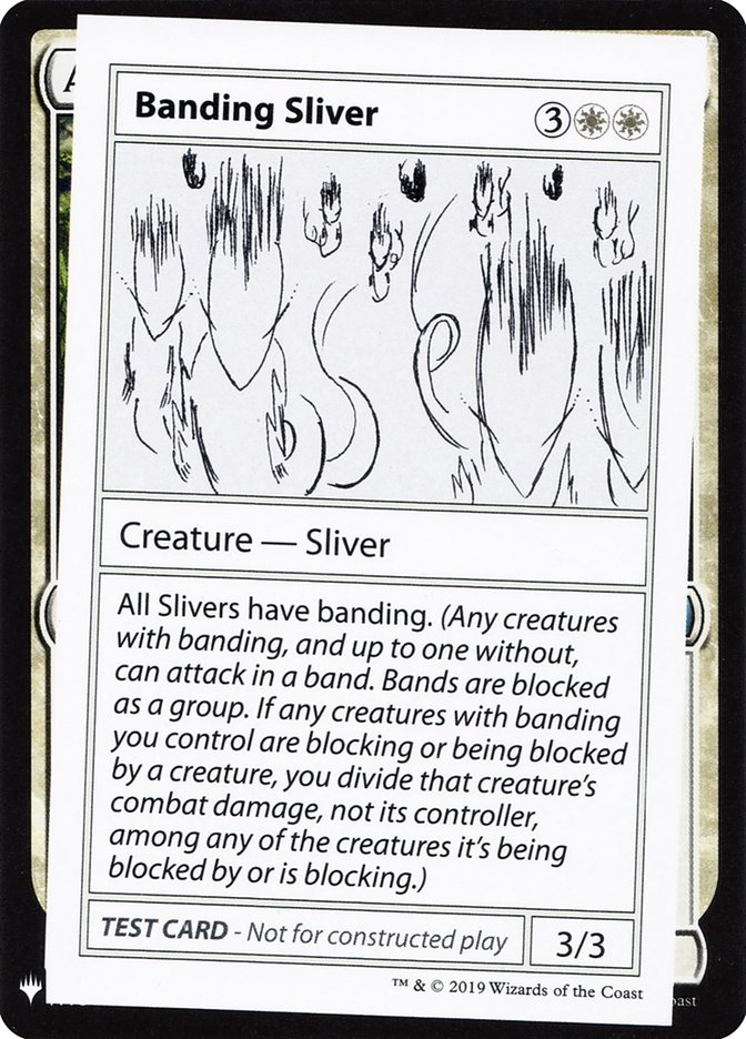 Banding Sliver [Mystery Booster Playtest Cards] | Fandemonia Ltd