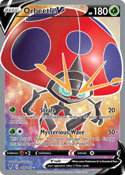 Orbeetle V (166/185) [Sword & Shield: Vivid Voltage] | Fandemonia Ltd