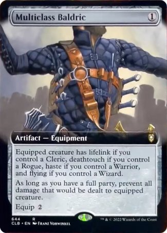 Multiclass Baldric (Extended Art) [Commander Legends: Battle for Baldur's Gate] | Fandemonia Ltd