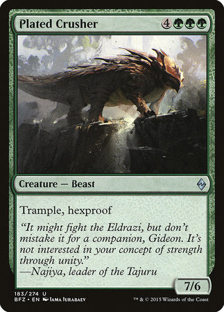Plated Crusher [Battle for Zendikar] | Fandemonia Ltd