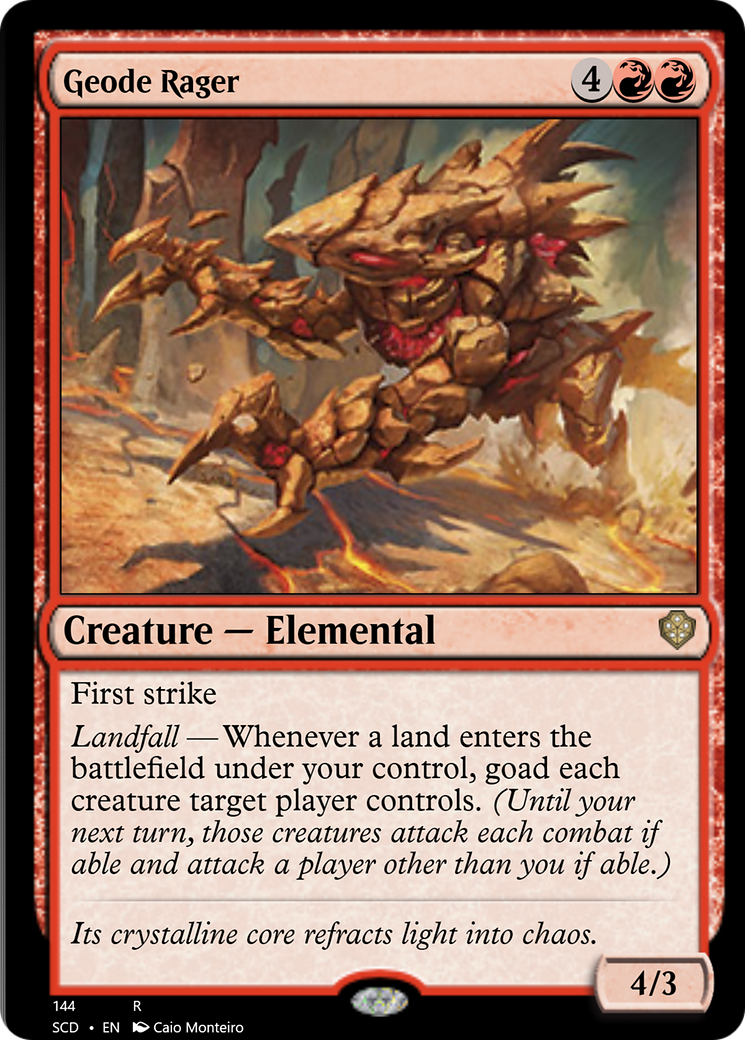 Geode Rager [Starter Commander Decks] | Fandemonia Ltd