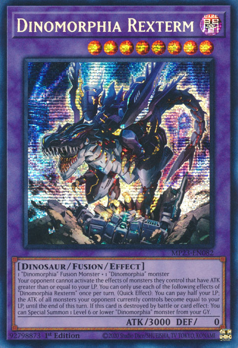 Dinomorphia Rexterm [MP23-EN082] Prismatic Secret Rare | Fandemonia Ltd